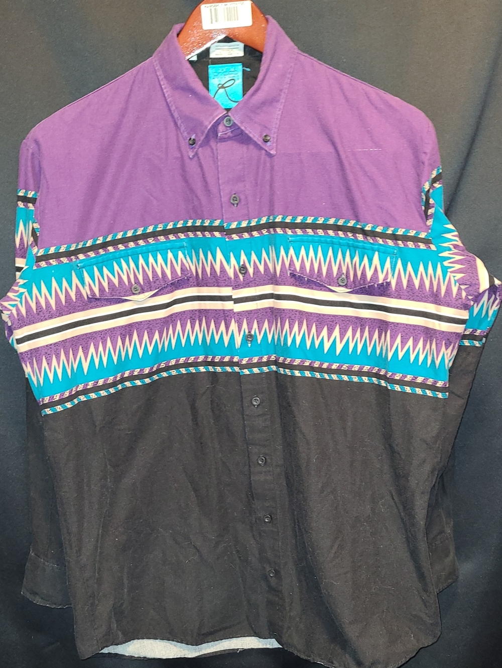 Vintage Roper Shirt Mens Large- Border Western Cowboy Button Down USA